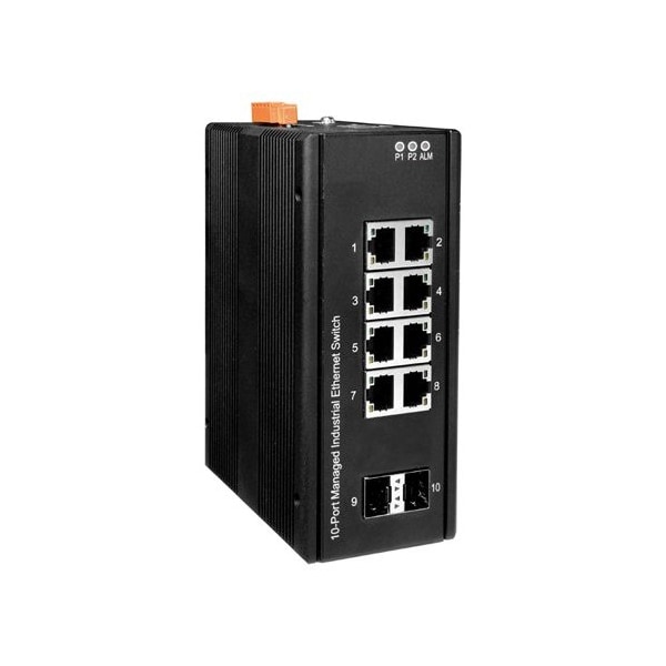 Icp Das 8 port 10/100/1000 Base-T, 2 100/1G SFP L2 Plus IEEE802.3ab Managed Switch FSM-510G-2F - main